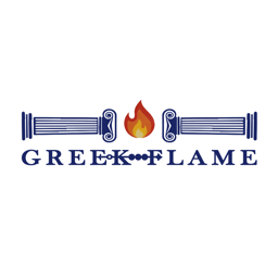 Greek Flame logo.